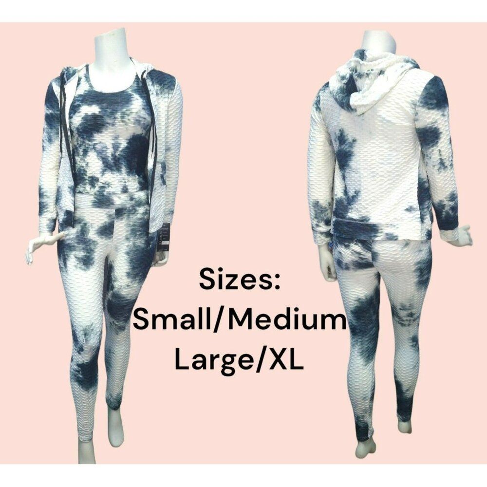 Women's Comfy 3 pc Tracksuit/Sweatsuit/Loungewear Set Size L/XL *stretchy*